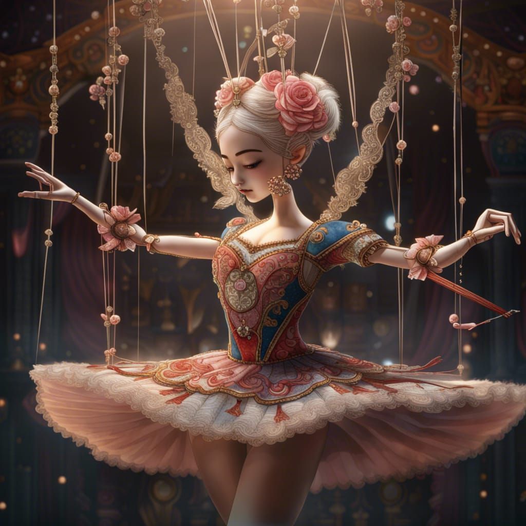 Ballerina pulled by strings  by @CECHI