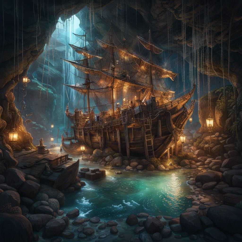 pirate hideout  by @char aznable