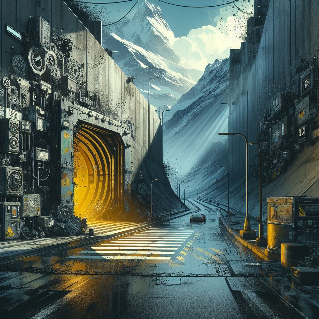 Cyberpunk mountain bunker 55-56