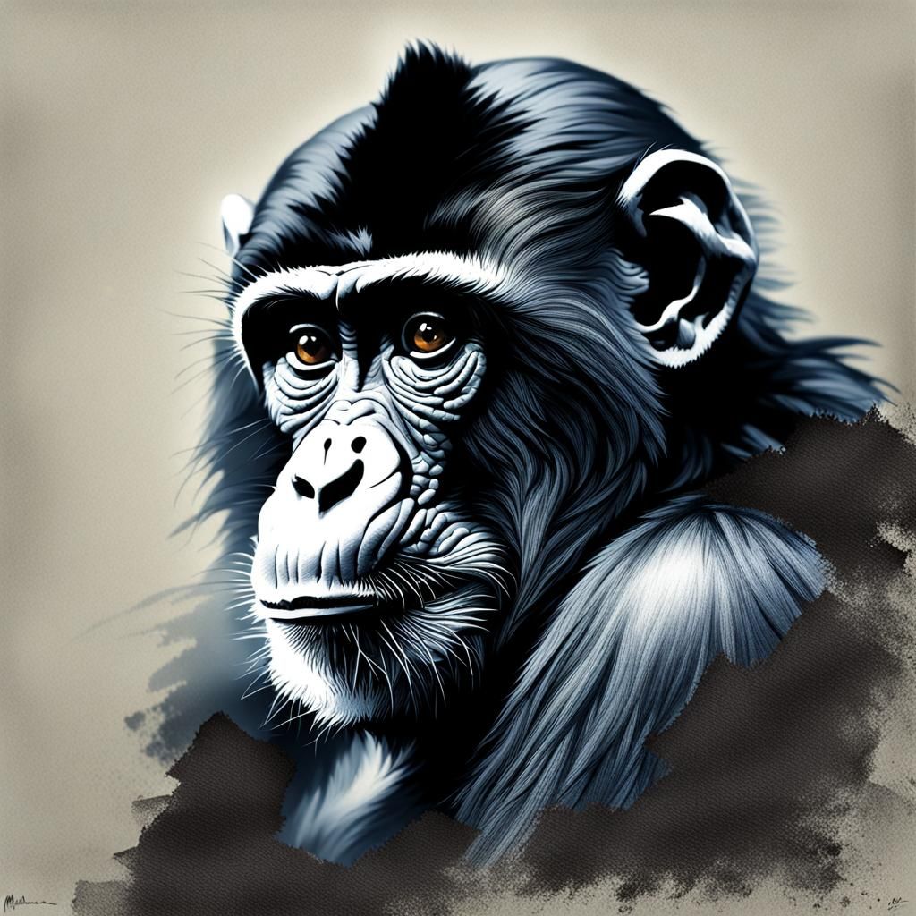 Portrait of an Ape