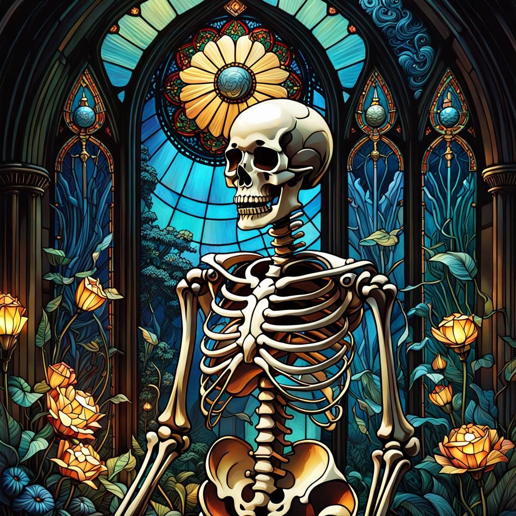 Skeleton - AI Generated Artwork - NightCafe Creator