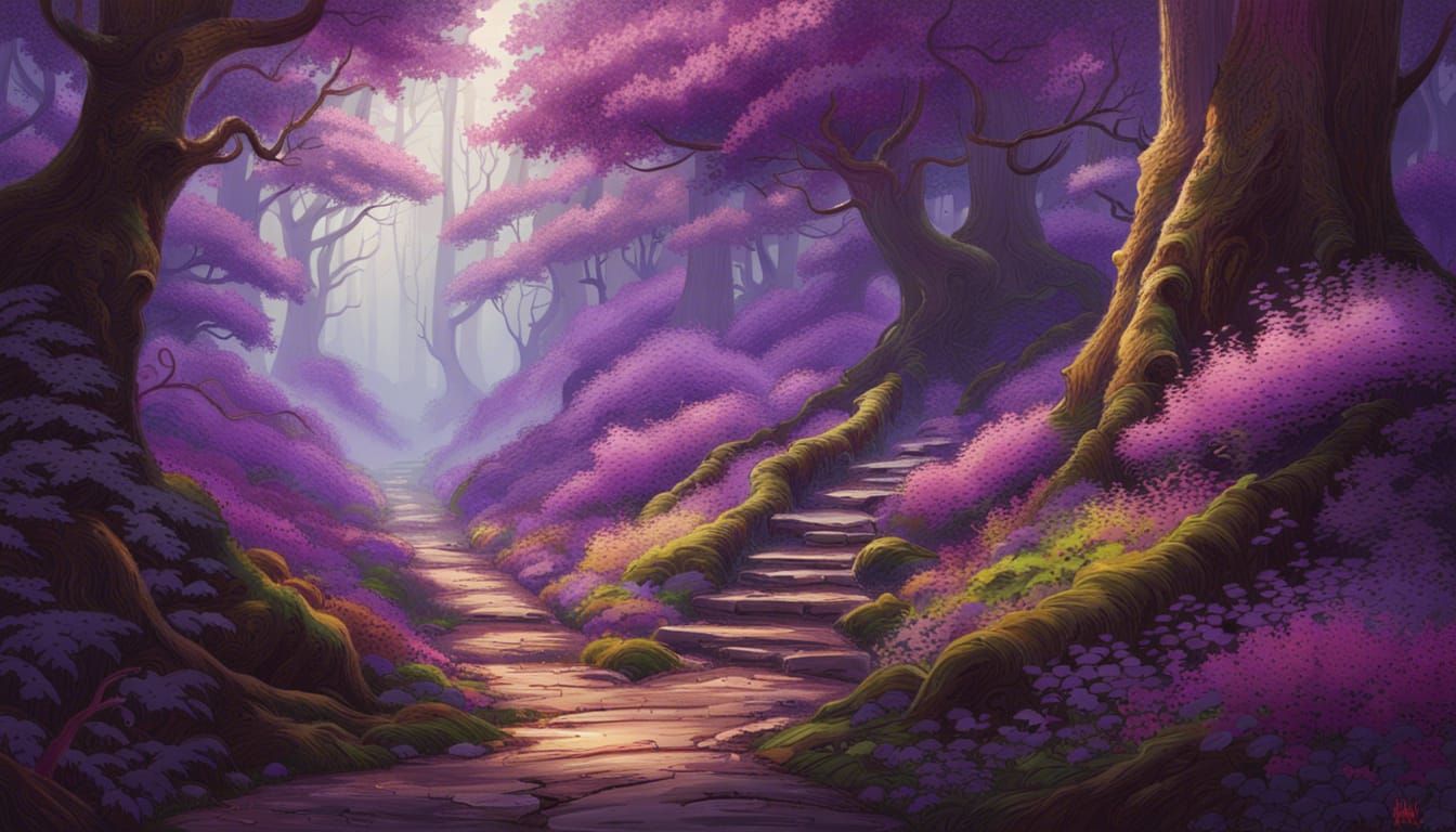Purple forest
