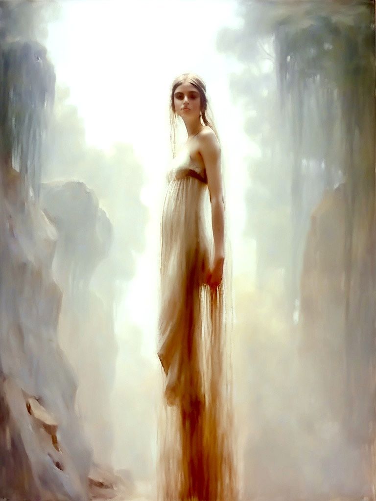 Figure in the style of Waterhouse