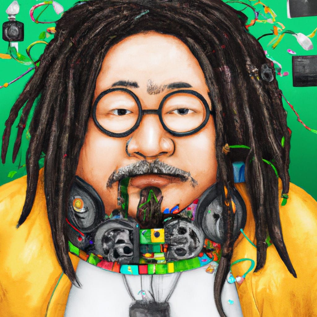 Chubby Korean Rastafarian programmer 1