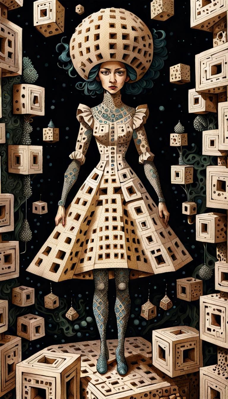 Menger Sponge - AI Generated Artwork - NightCafe Creator