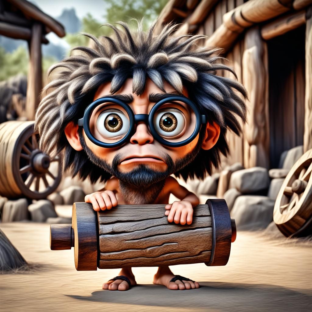 Caveman Scientist - Inventing The Wheel - 1