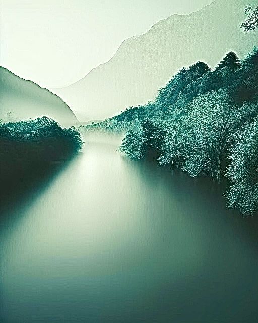 Frosty morning along the river