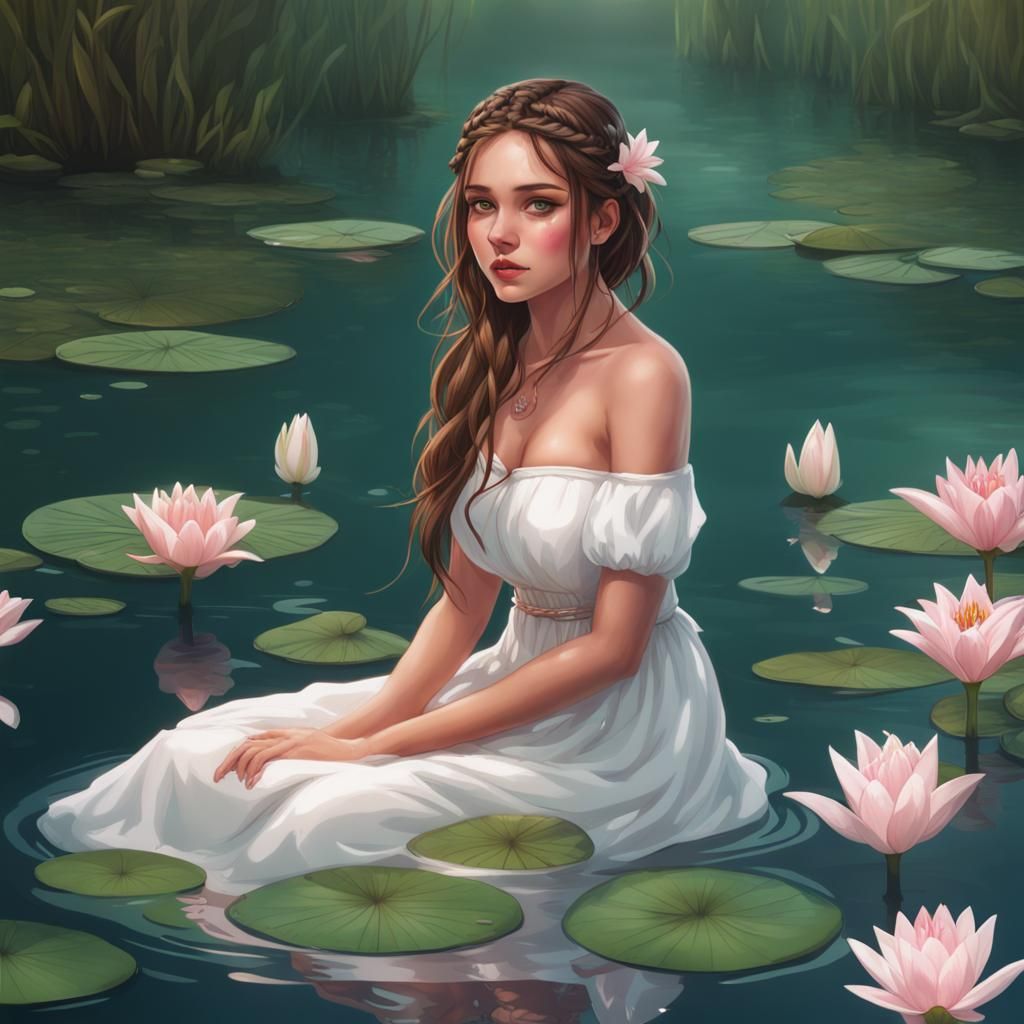 Among the Lilies  by @KiraGiggleZ