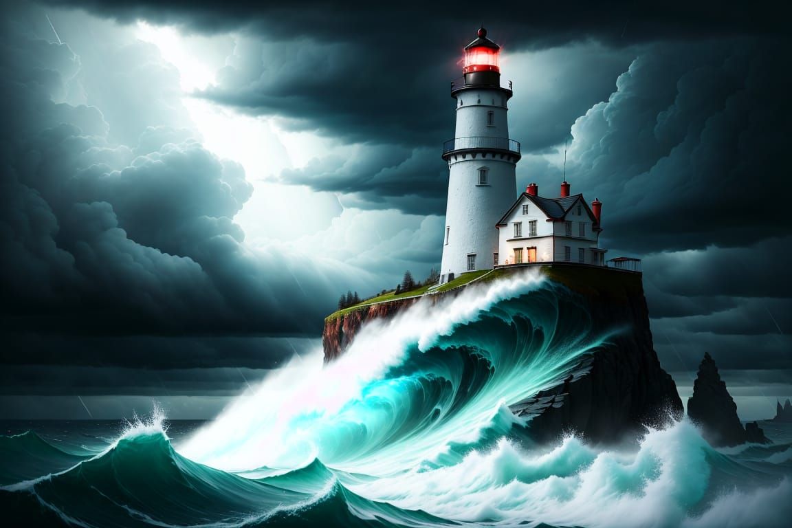 Wave Breaker Lighthouse