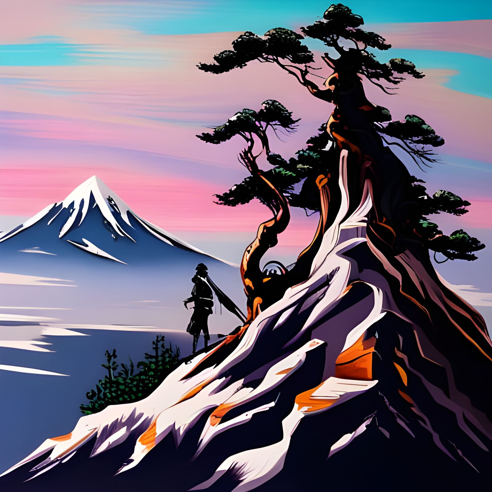 Samurai on the edge  by @Gerard B