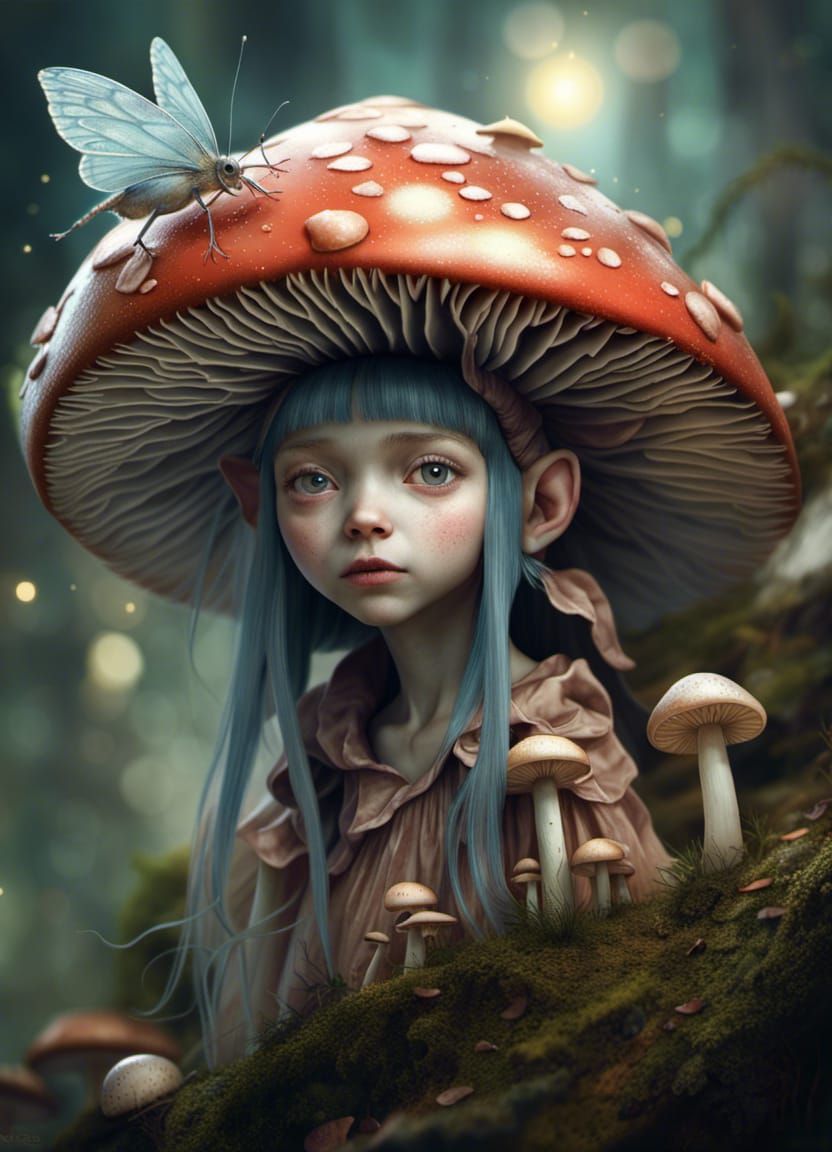 Mushroom Faerie - AI Generated Artwork - NightCafe Creator