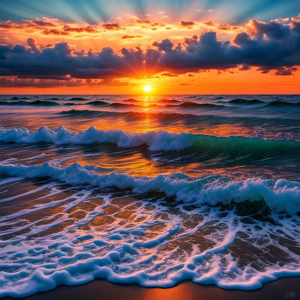 sun, sky and ocean  by @IDA