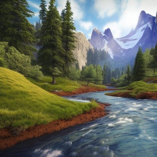 Beautiful mountain scene
