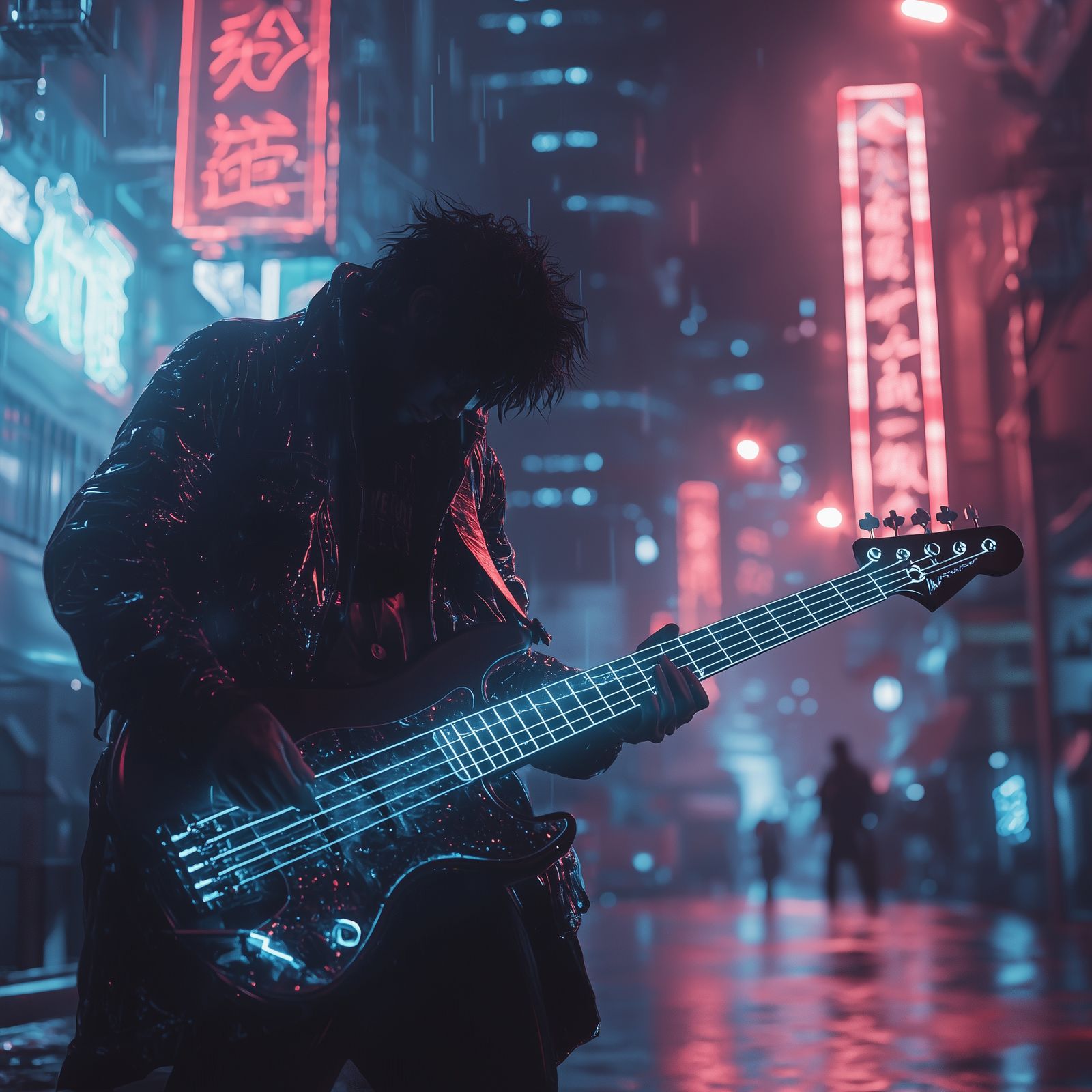 Cyberpunk Busker