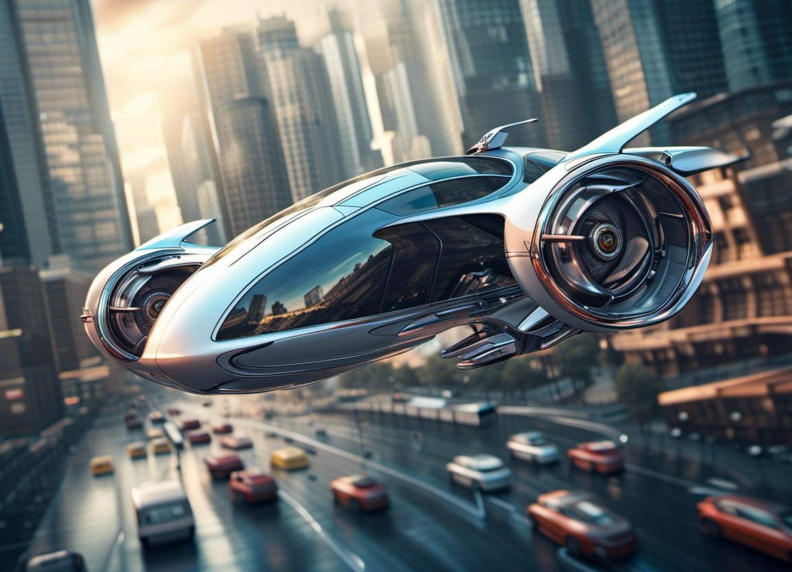 Personal Flying Car  by @AntariusRex