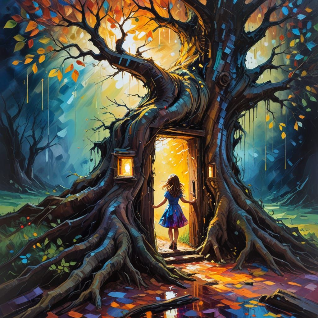 A door out of the rain  by @Lulyra