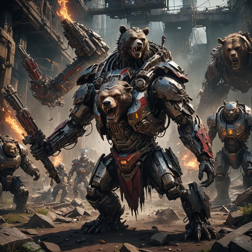 the angry cyborg bears that live to destroy