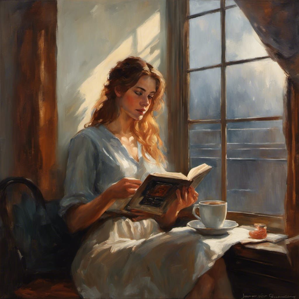 Love reading   by @Artdoddler 