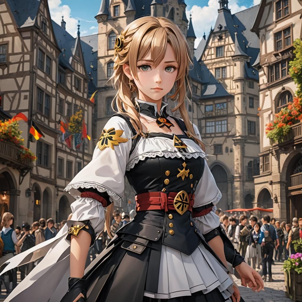 Germany as a female anime character