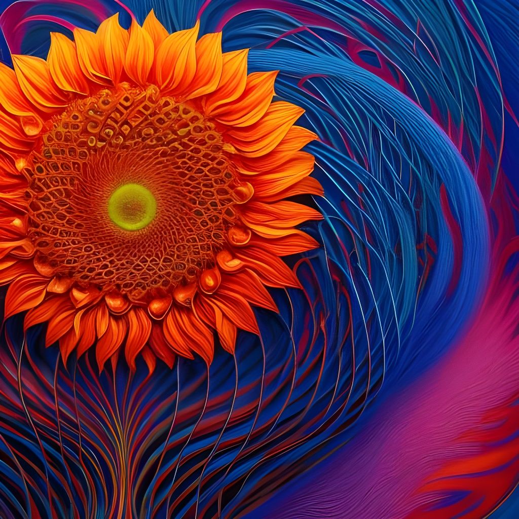 sunflower-of-fire-ai-generated-artwork-nightcafe-creator