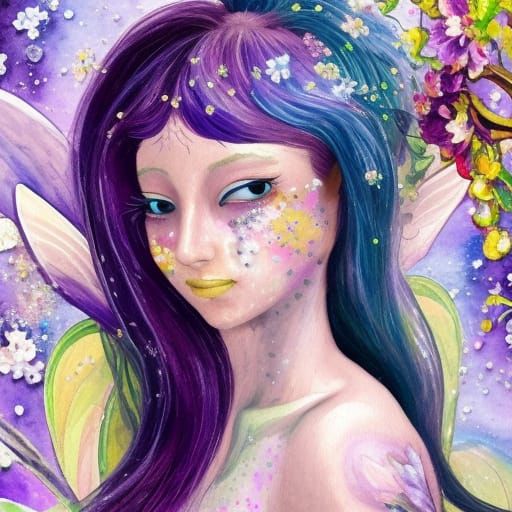 Nina the Garden Fairy! - AI Generated Artwork - NightCafe Creator