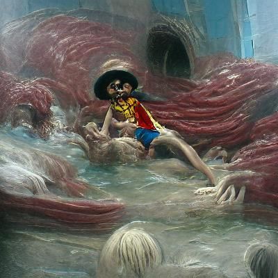 luffy at the waterpark