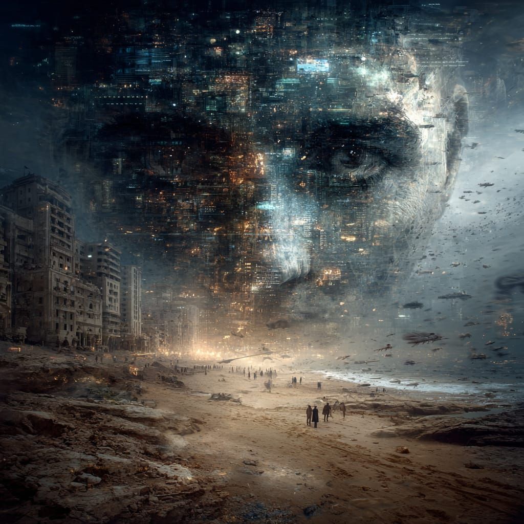 postapocalyptic hologram