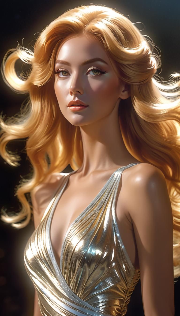 Full_Body long legs photographic portrait of stunning blonde American  goddess from California, 1969 teen movie, Hyperdetailed, redhead updo,... -  AI Generated Artwork - NightCafe Creator