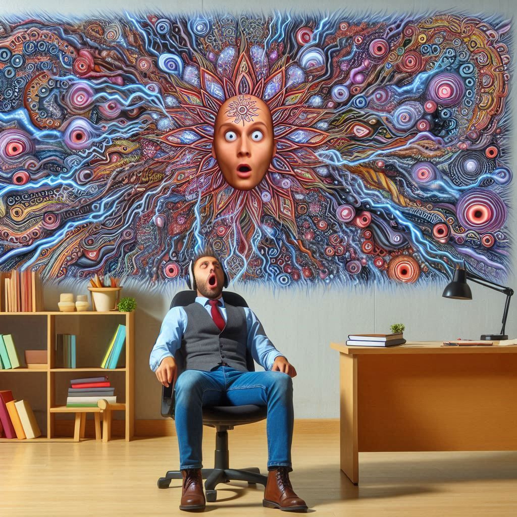 This one is quite uncanny! It's like a Kundalini experience I had, turning into a migraine.