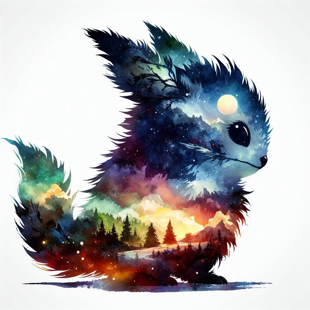 double exposure beautiful fantasy portrait landscape..