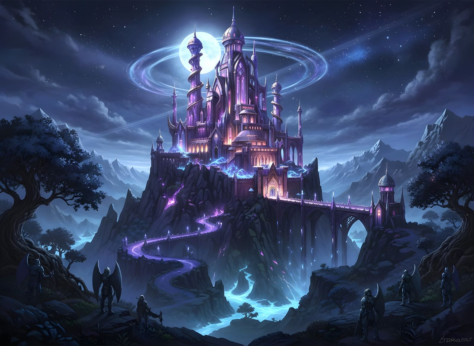 Eternos Palace at Night