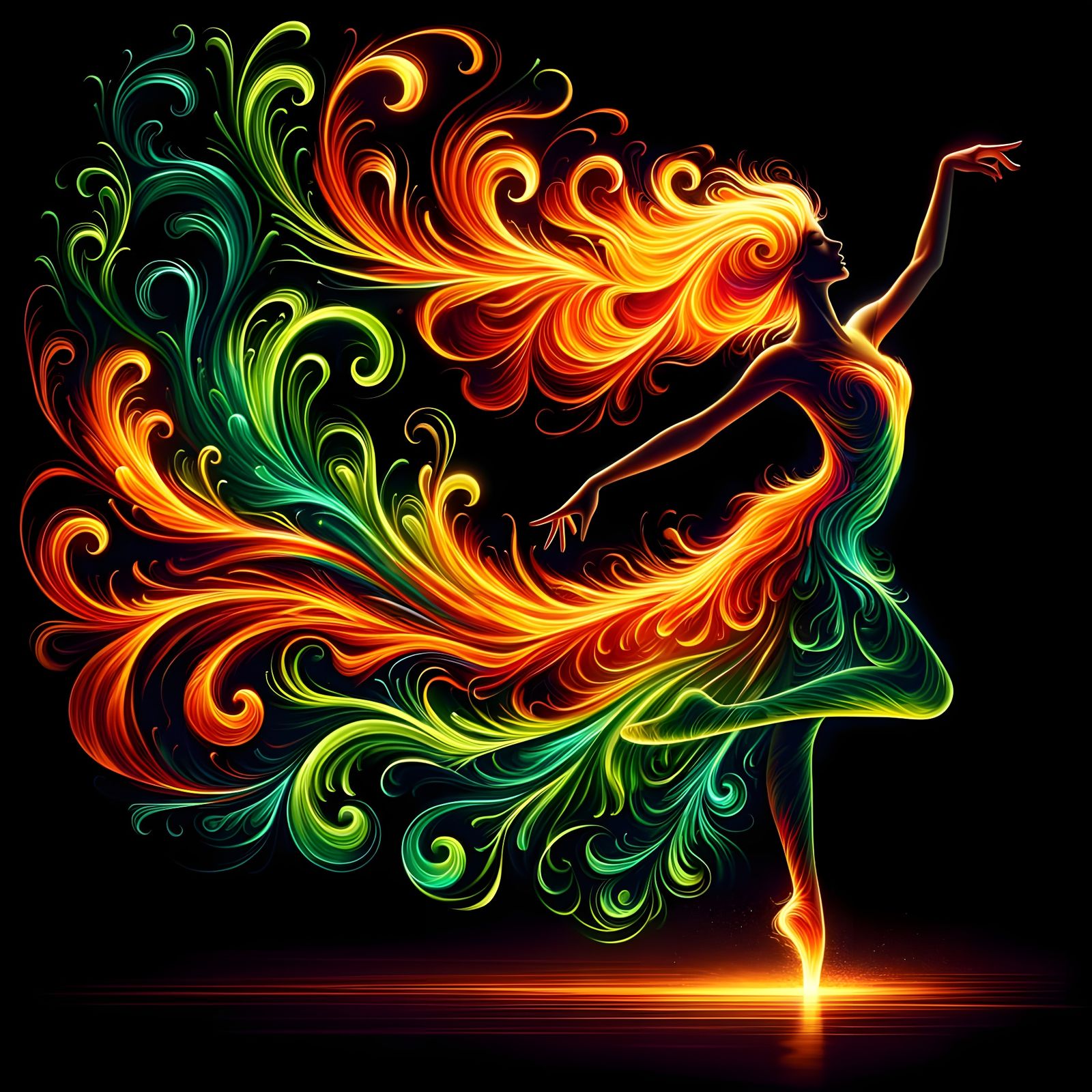 Neon Dancer  by @Foul Rabbit