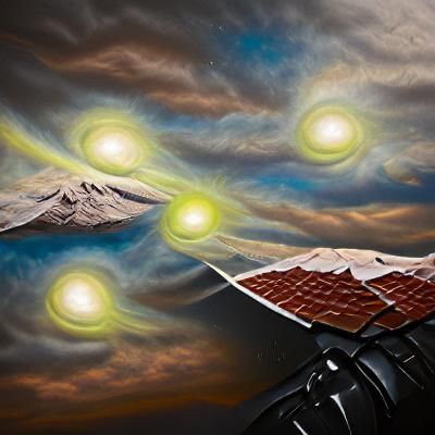 Alpha Centauri system | detailed painting | photo illustrati...