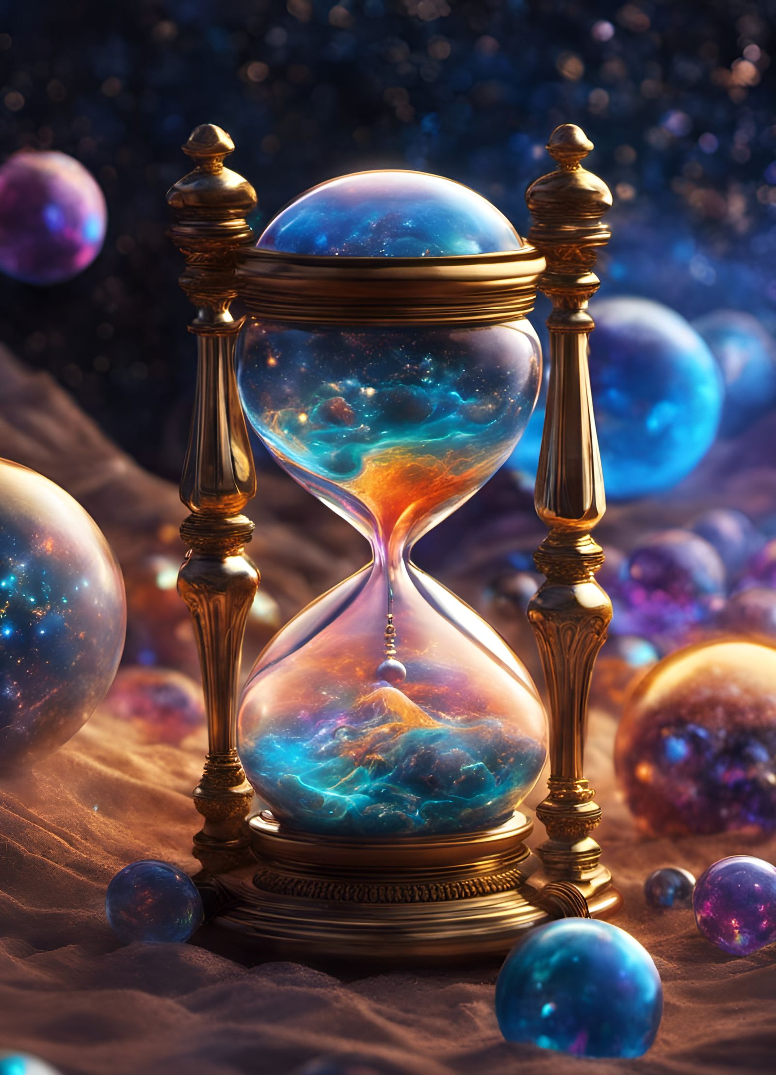 Hourglass Of The Multiverse   by @KittyPitty