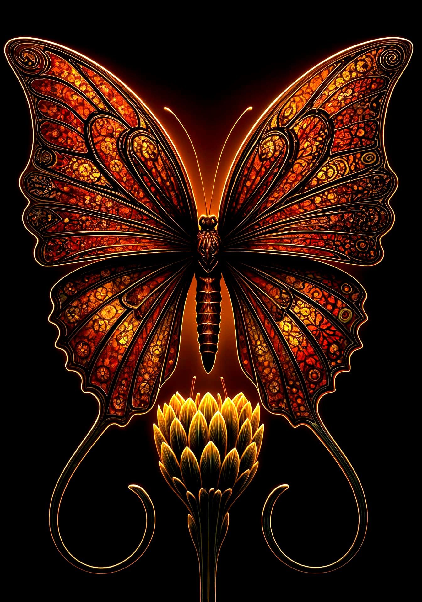  a gigantic, majestic butterfly   by @EHACKMANN 