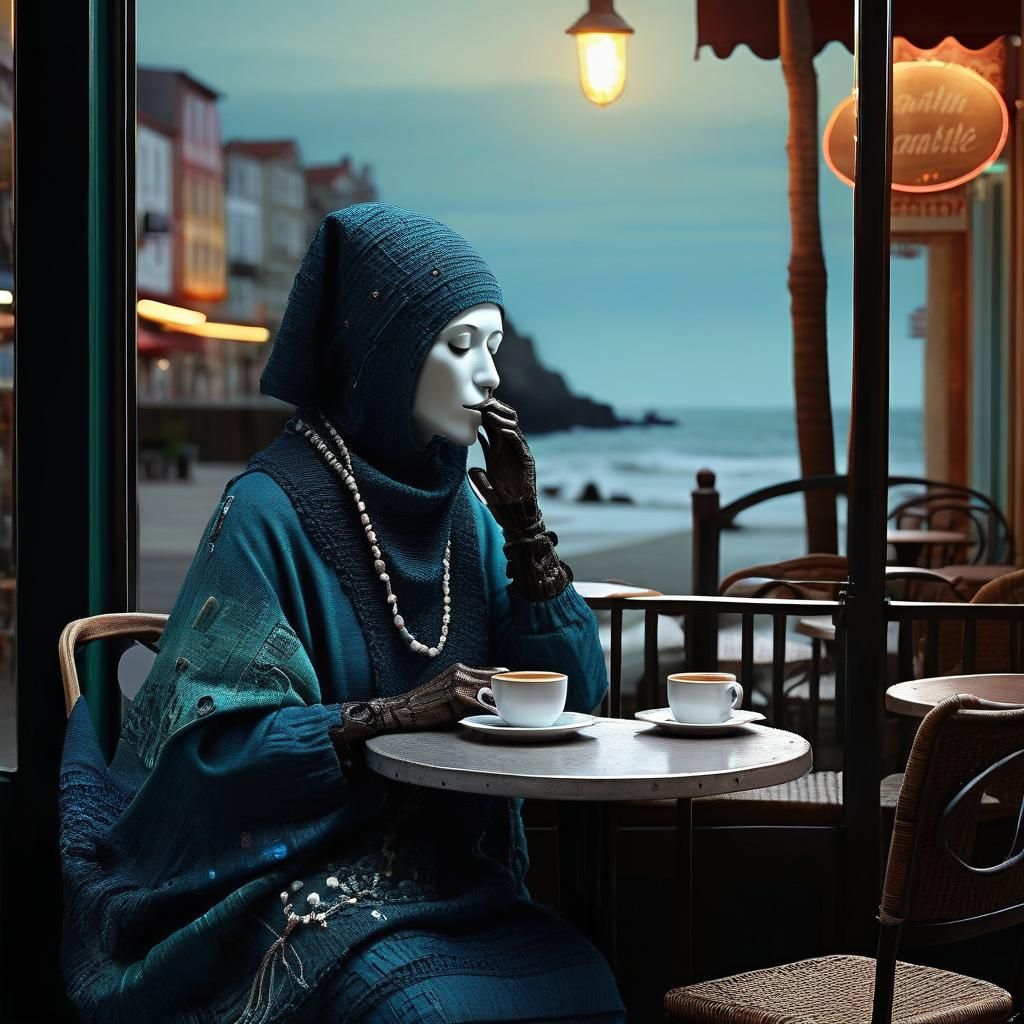 Anthropomorphic Cedilla Hearing the Sound of the Sea Breathi...