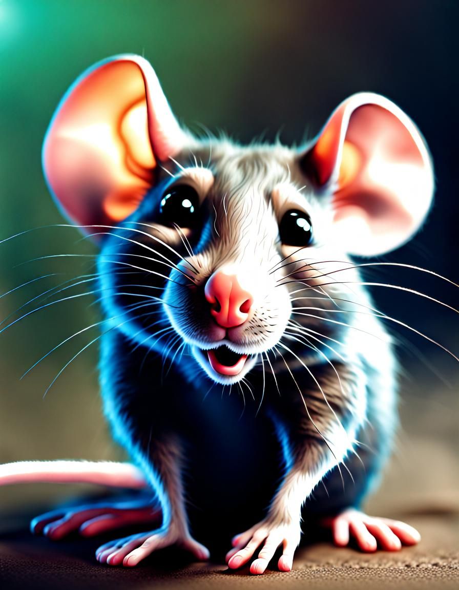 Cute rat kiss for all of you