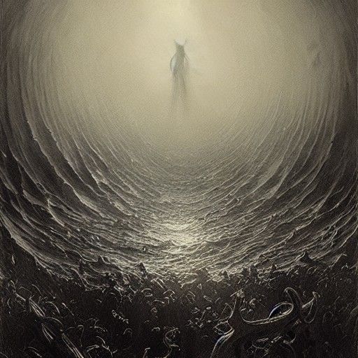 Swimming through the ocean of the dead.