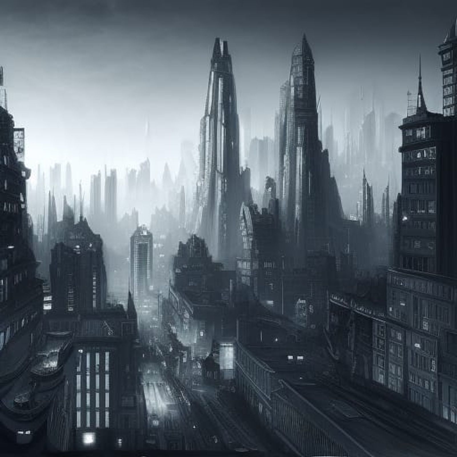 noir cityscape