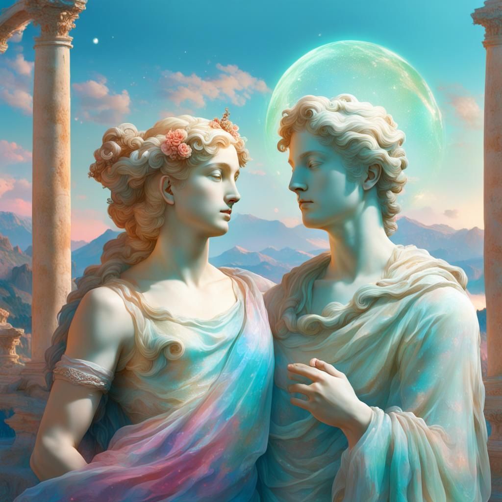 Old Gods Series no. 4 Aphrodite & Adonis