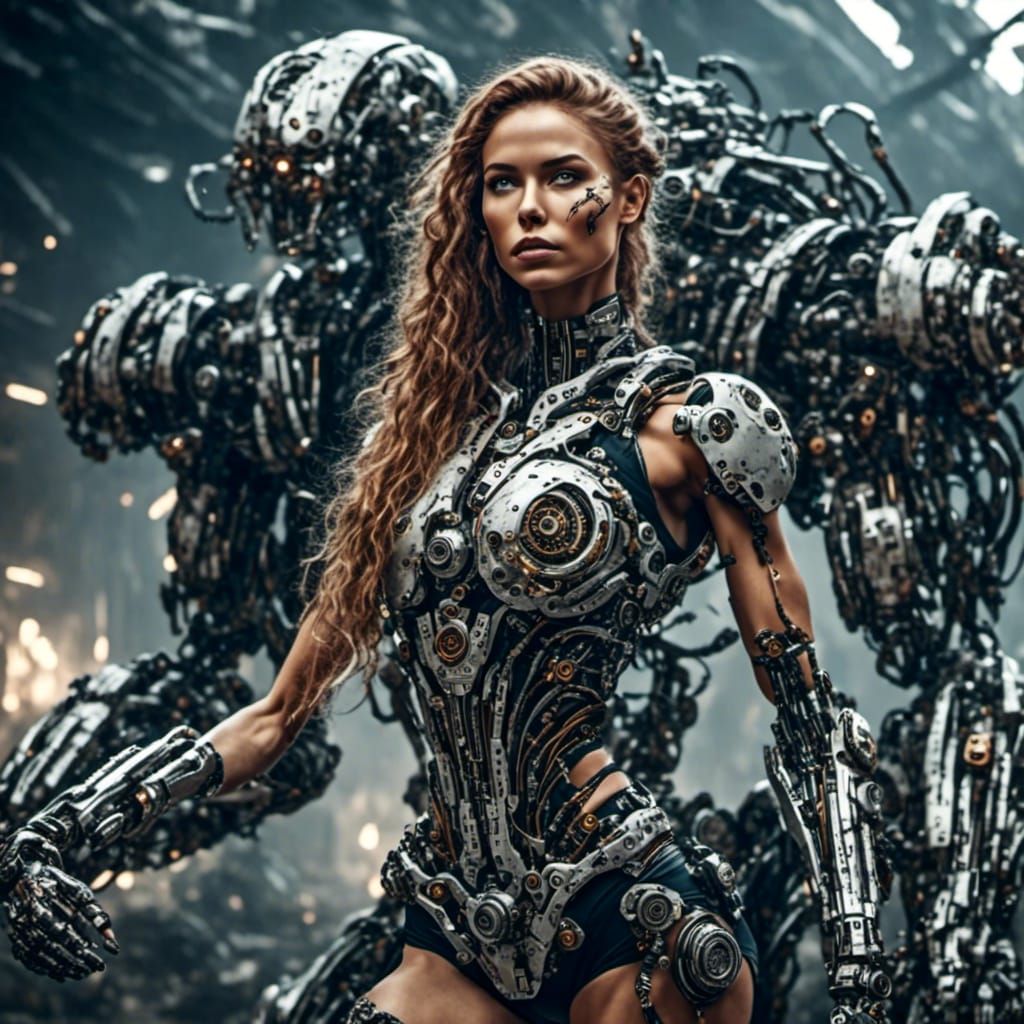 A perfect female cyborg.