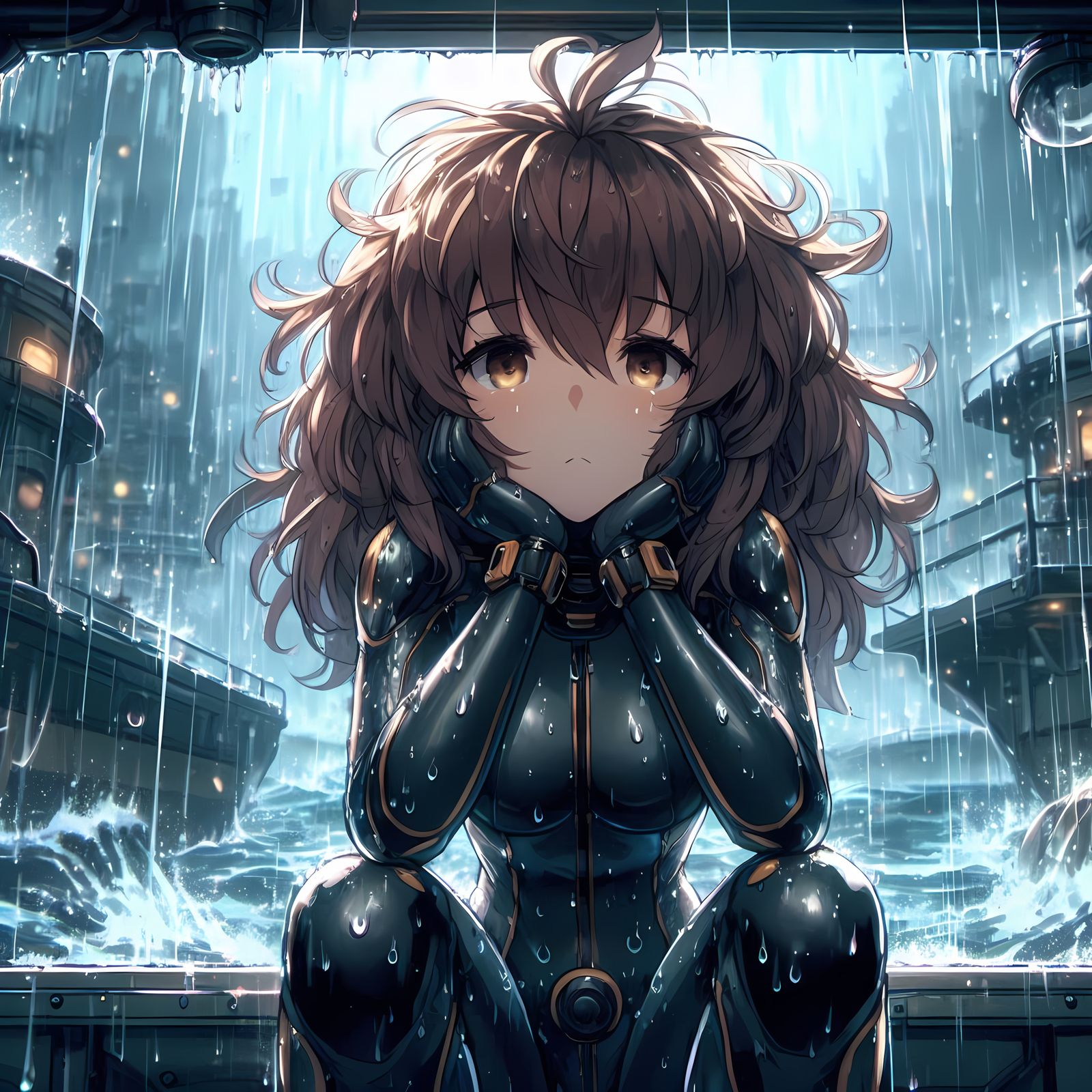 You've never seen a rainstorm until you've been by the city