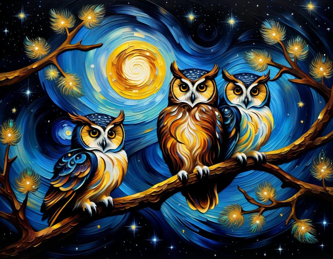 What a hoot  by @StriderAiArt