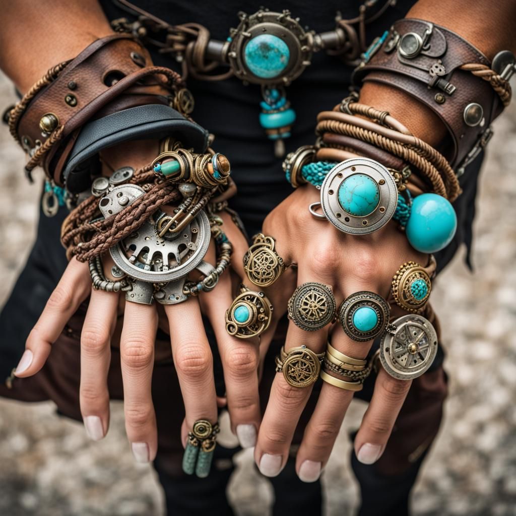 2 hands with wrists , a left and a right with beautiful anti...