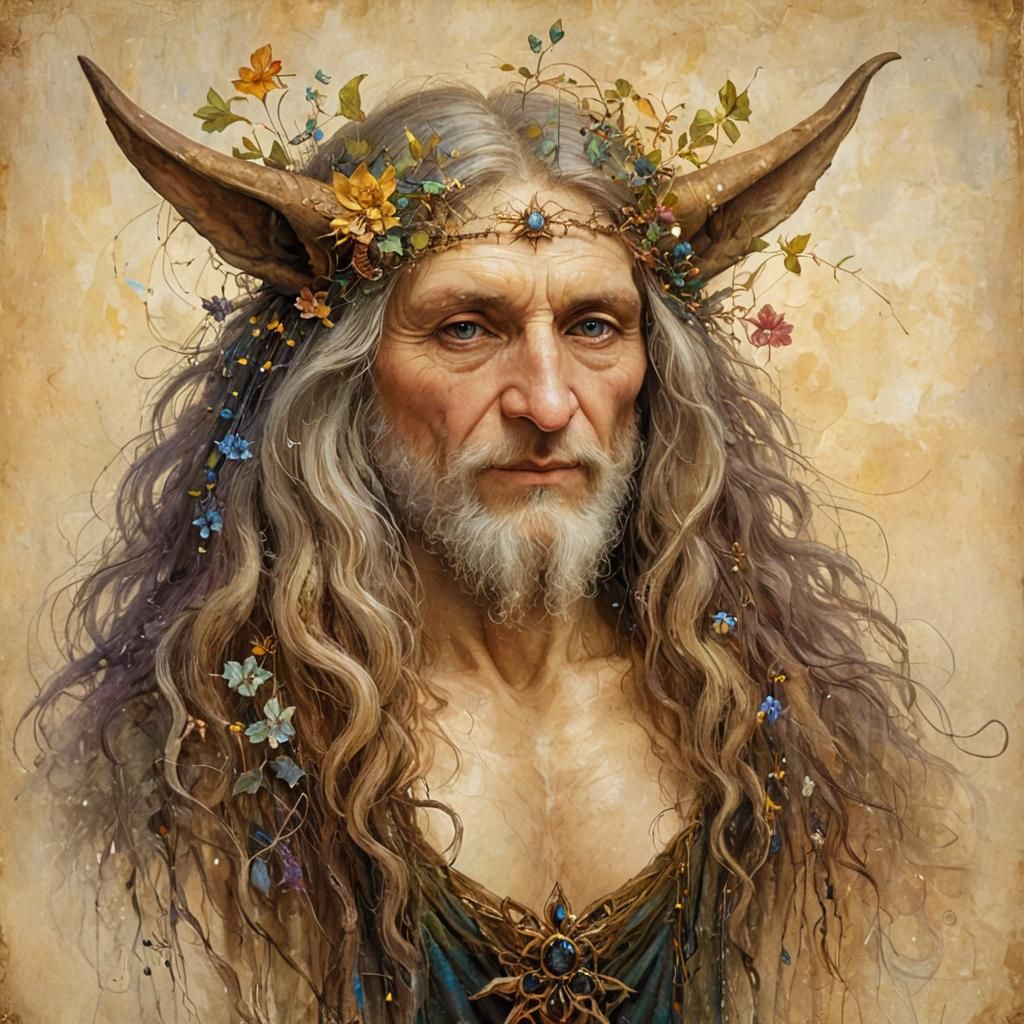 Whimsical Woodland Creature in a Mystical Landscape