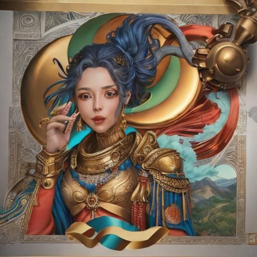 Whimsical dreamy Anthropomorphic Venus Hybrid Humanoid Venus...