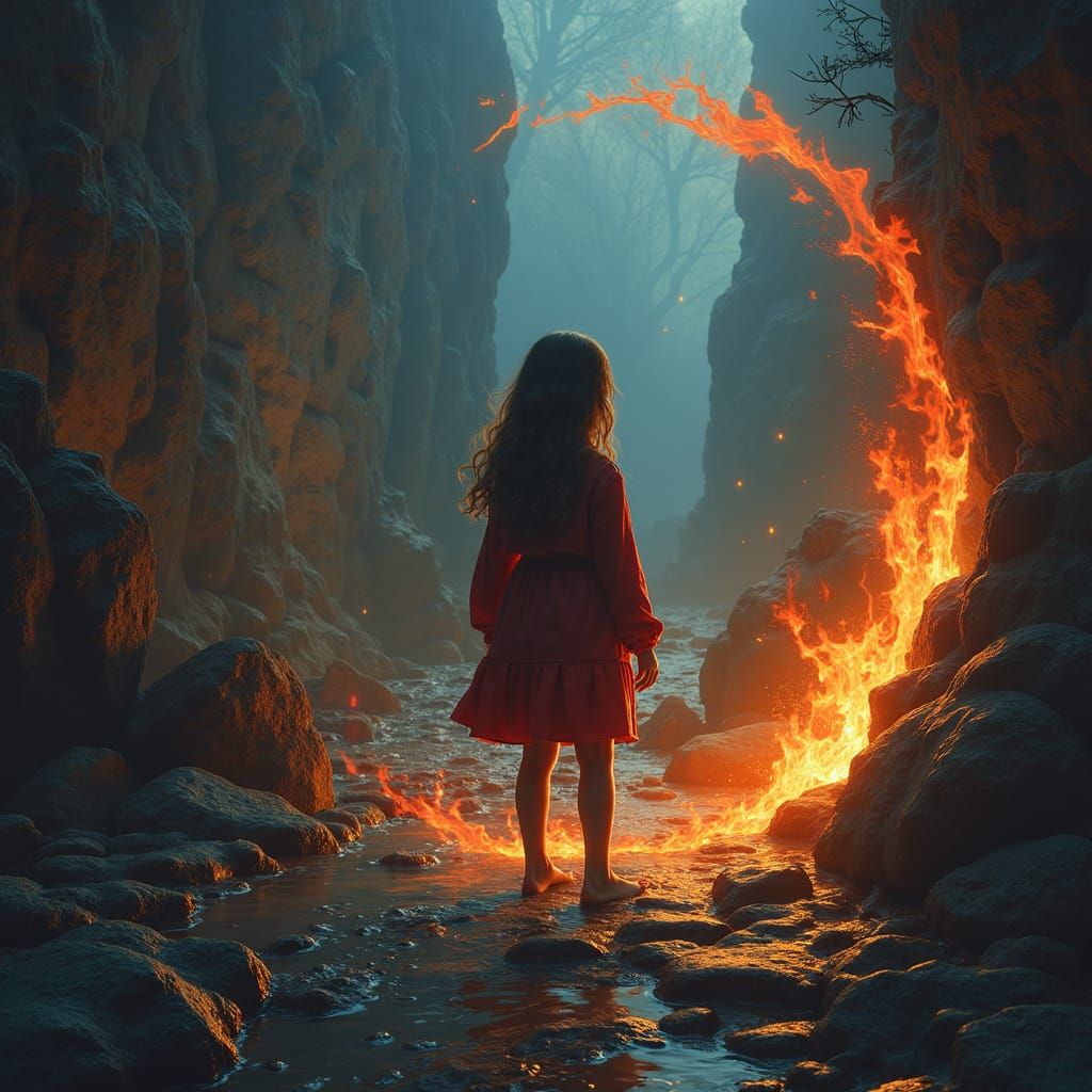 Vampire Elf Transformation to Celestial Elements