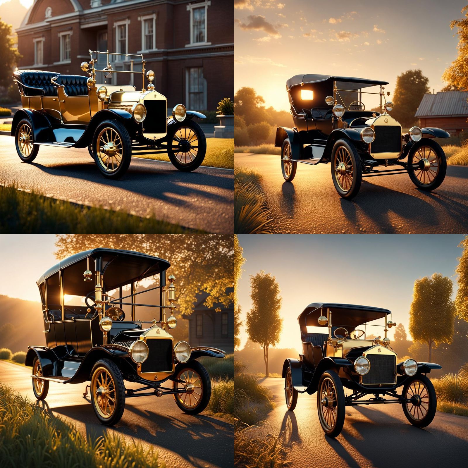 A pristine vintage model T