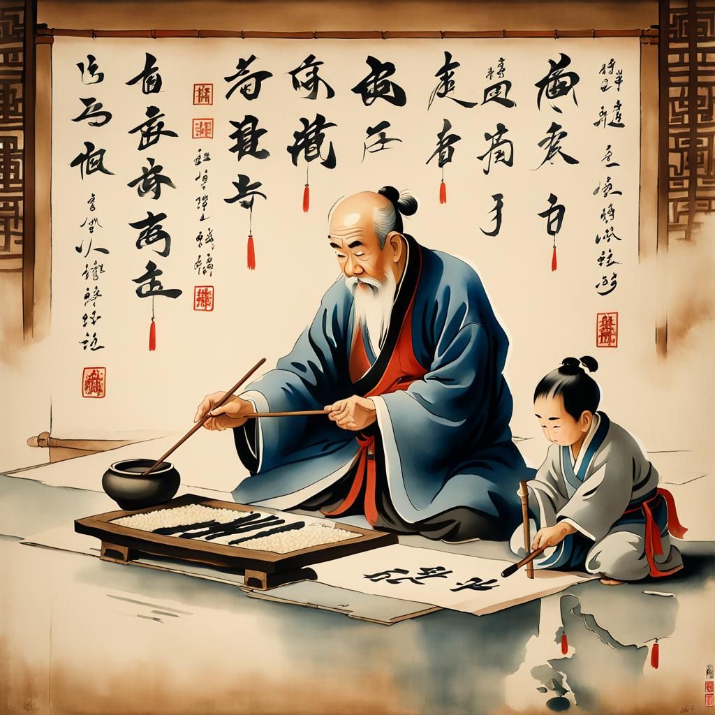 The Scribe's Apprentice  by @BlueCat