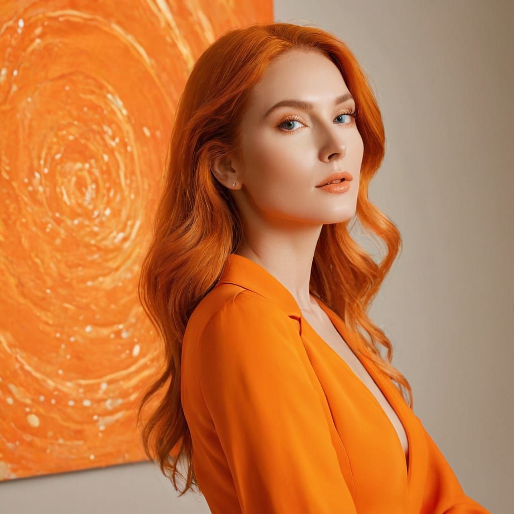 reves orange woman